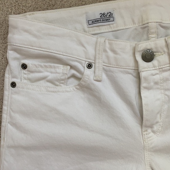 *NEW*Gap Always Skinny White Jeans, 26/2r - Picture 2 of 4